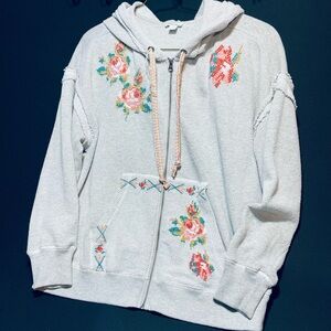 Sundance Floral Embroidered Jacket - Gray